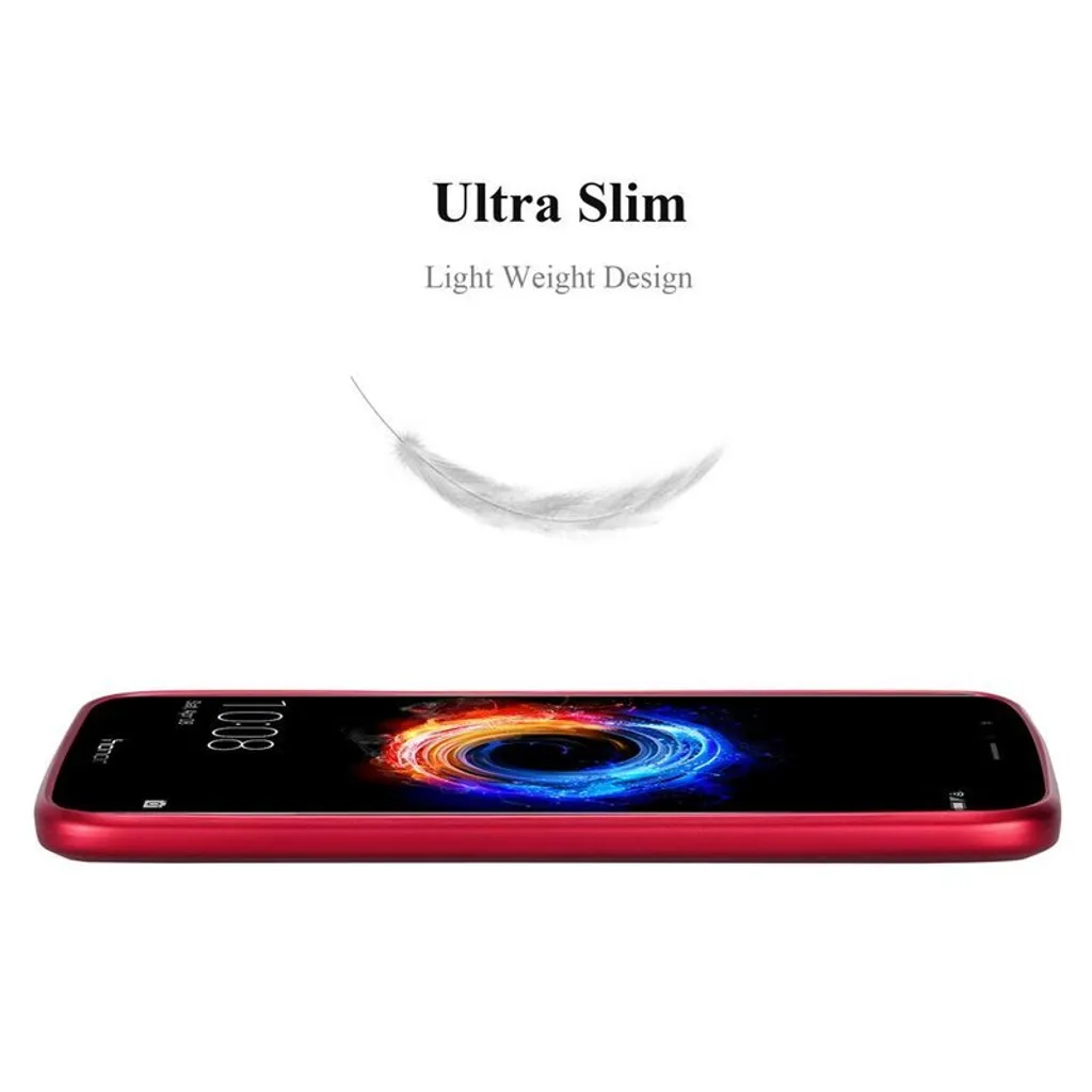 Custodia Cadorabo Per Honor 8 PRO - Cover Rigida Sottile Effetto Metallizzato ARGENTO, Bumper Antiurto, Ultra Slim, Protezione 360°