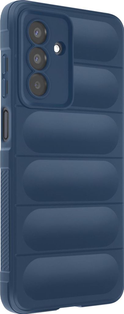 Avizar, Silikon Hülle Galaxy A17 Relief-Textur Soft-Touch, Blau