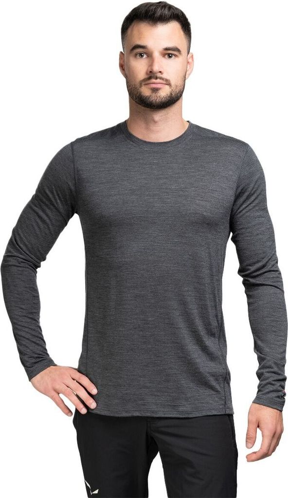 Damen T-Shirt Smartwool Classic All Season Merino Base Layer Long Sleeve L - grau