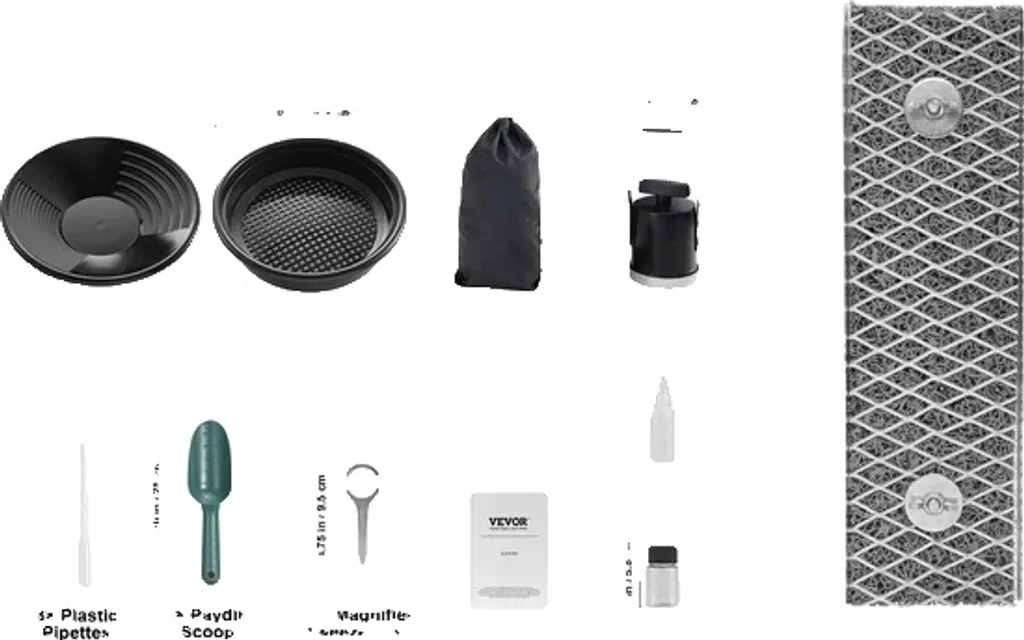 Set Ricerca Oro Professionale in Alluminio - Canale Completo 127cm