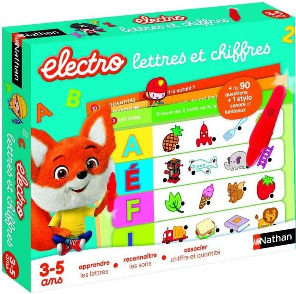 Electro lettres et chiffres 2.0, 4 Jahr(e), Mit Ton, Batterien erforderlich, LR41, Kunststoff, Mehrfarbig