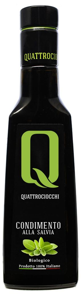 Huile d'olive vierge extra biologique, saveur sauge - 0,25 Image du produit 