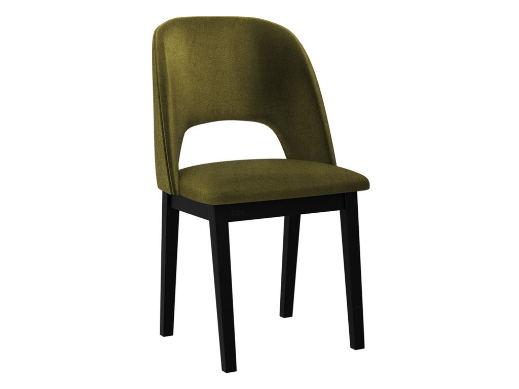 MIRJAN24 Stuhl Monti II, Esszimmerstuhl aus Buchenholz, 45x45x83 cm (Holzfarbe: Schwarz, Stofffarbe: Zetta 297)