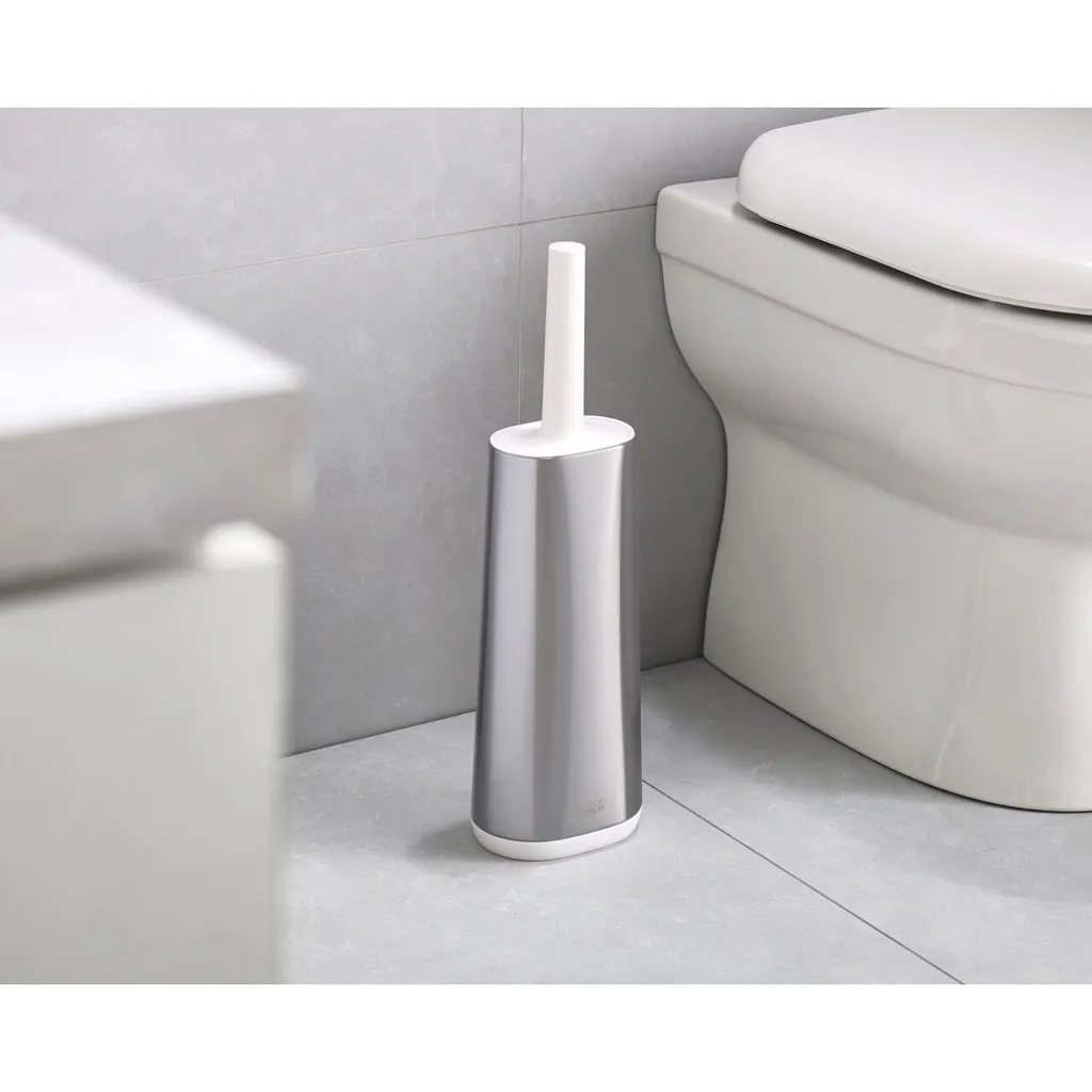 Joseph Joseph Flex Brosse WC avec Support en Acier Inoxydable Argenté - 29