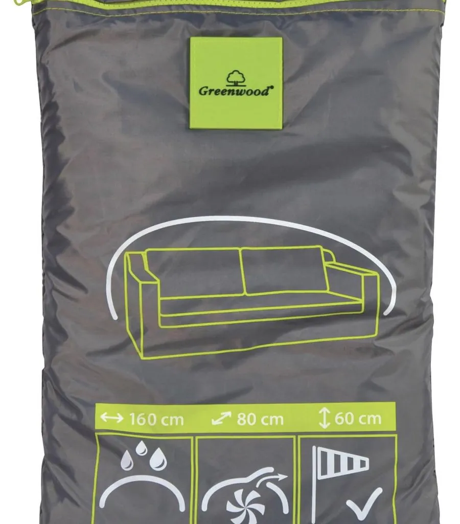 Housse imperméable canapé extérieur 160x80x60cm - Tissu Oxford CVD1