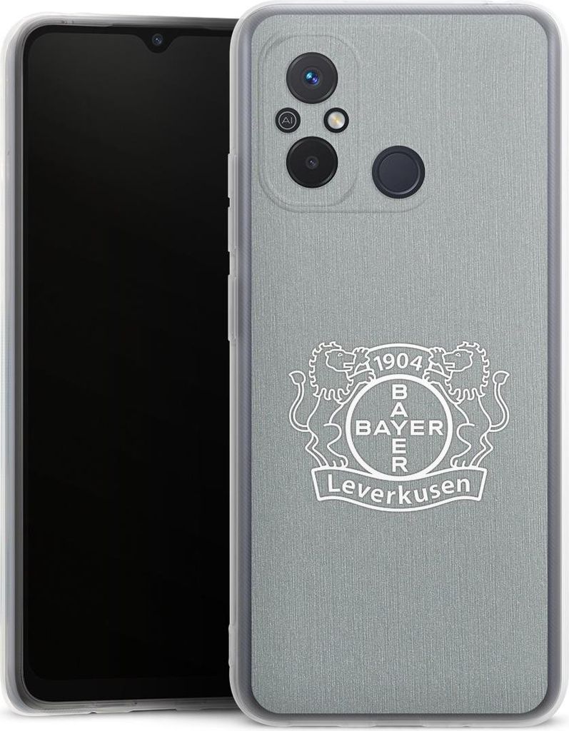 DeinDesign Handyhülle für Xiaomi Redmi 12C Silikon Hülle Case Smartphone Schutzhülle Bayer 04 Leverkusen Offizielles Lizenzprodukt Wappen