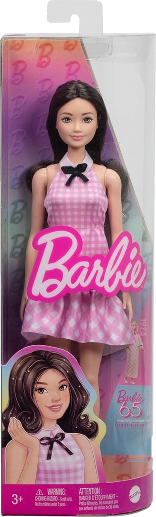 Barbie Fashionistas Puppe #224 welliges schwarzes Haaren Produktbild 