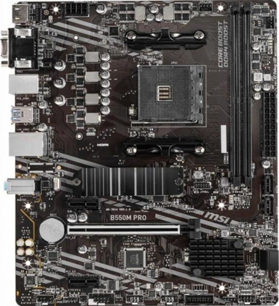 MSI B550M Pro MS-7D14 Ver.1.0 AMD B550 Mainboard Micro-ATX Produktbild 