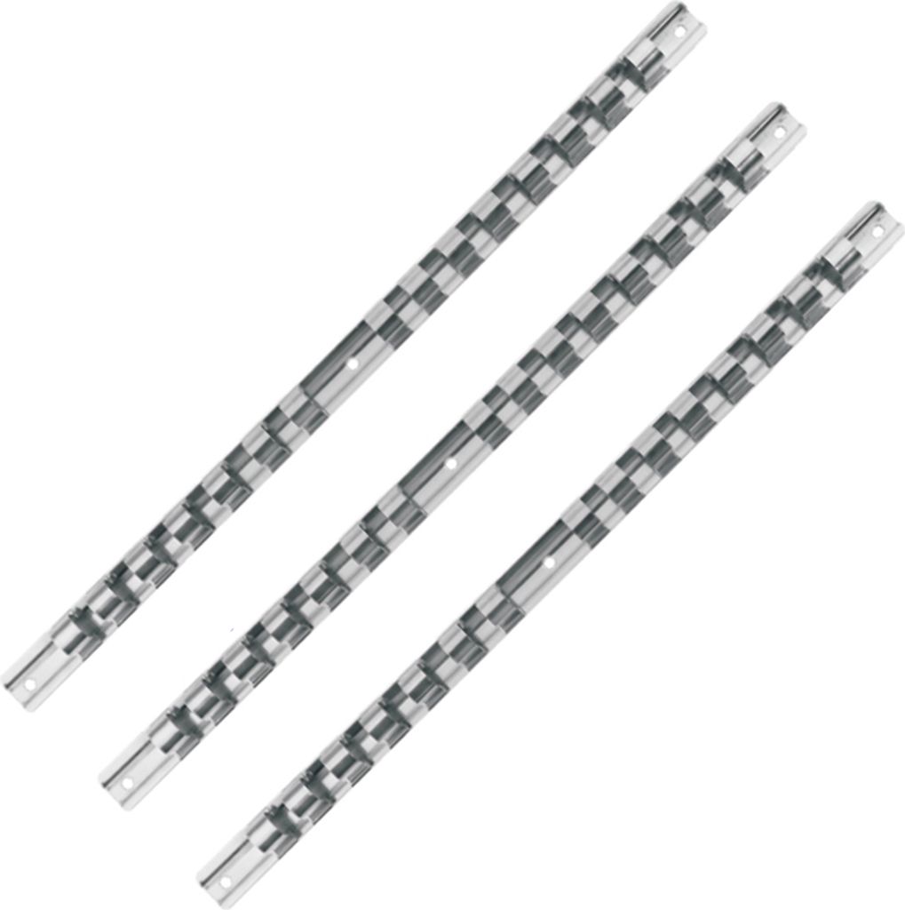 3 Aufsteckschiene Klemmleiste Nusshalter Aufsteckleiste f. Nüsse 1/4" 3/8" 1/2"