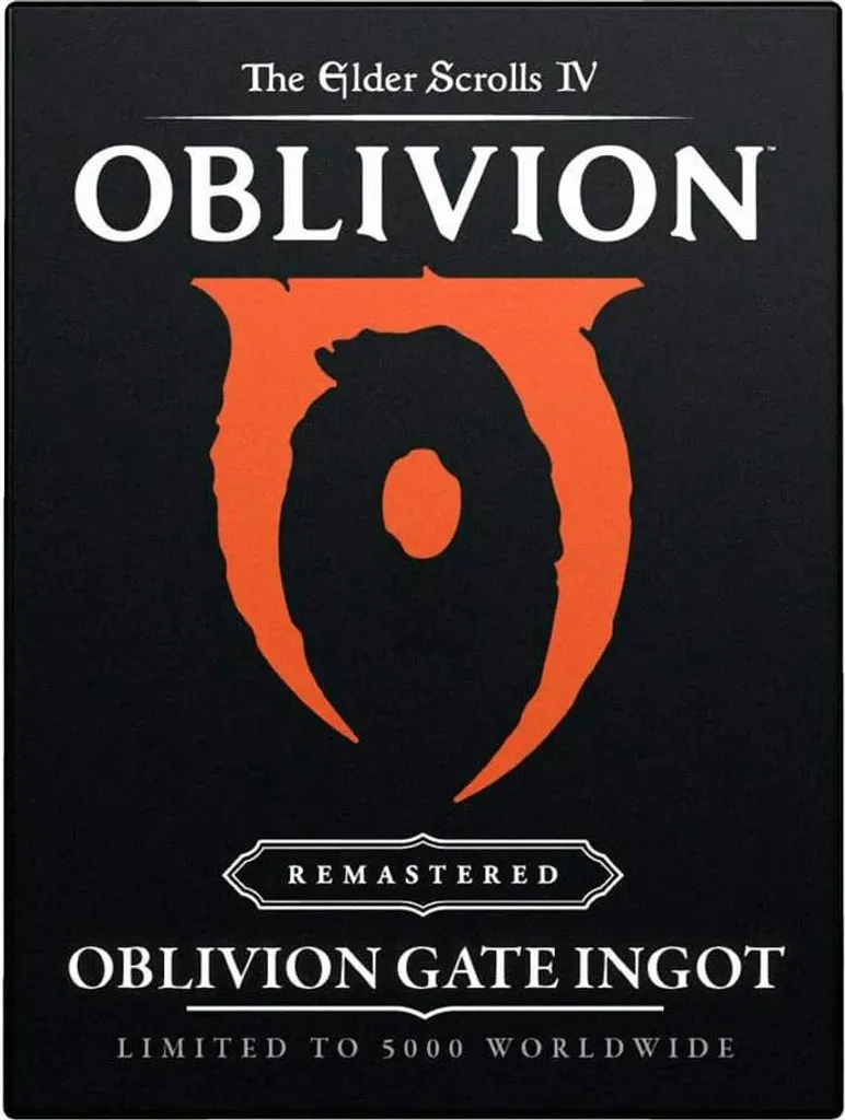 Plaque Oblivion Gates Ingot The Elder Scrolls IV Edition Limitée