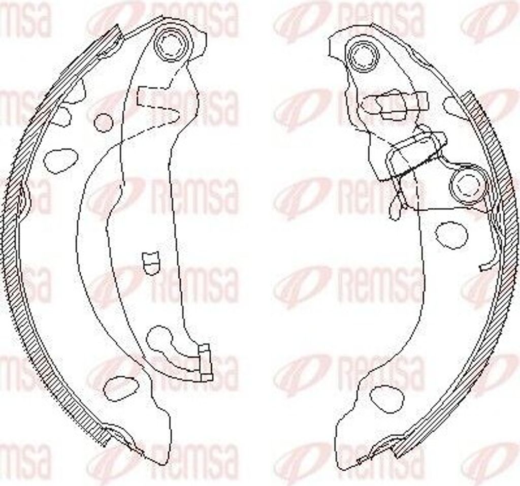 REMSA Bremsbackensatz Trommelbremse Hinten für FORD Fiesta Mk5 Schrägheck (JH1, JD1, JH3, JD3) 4138.00