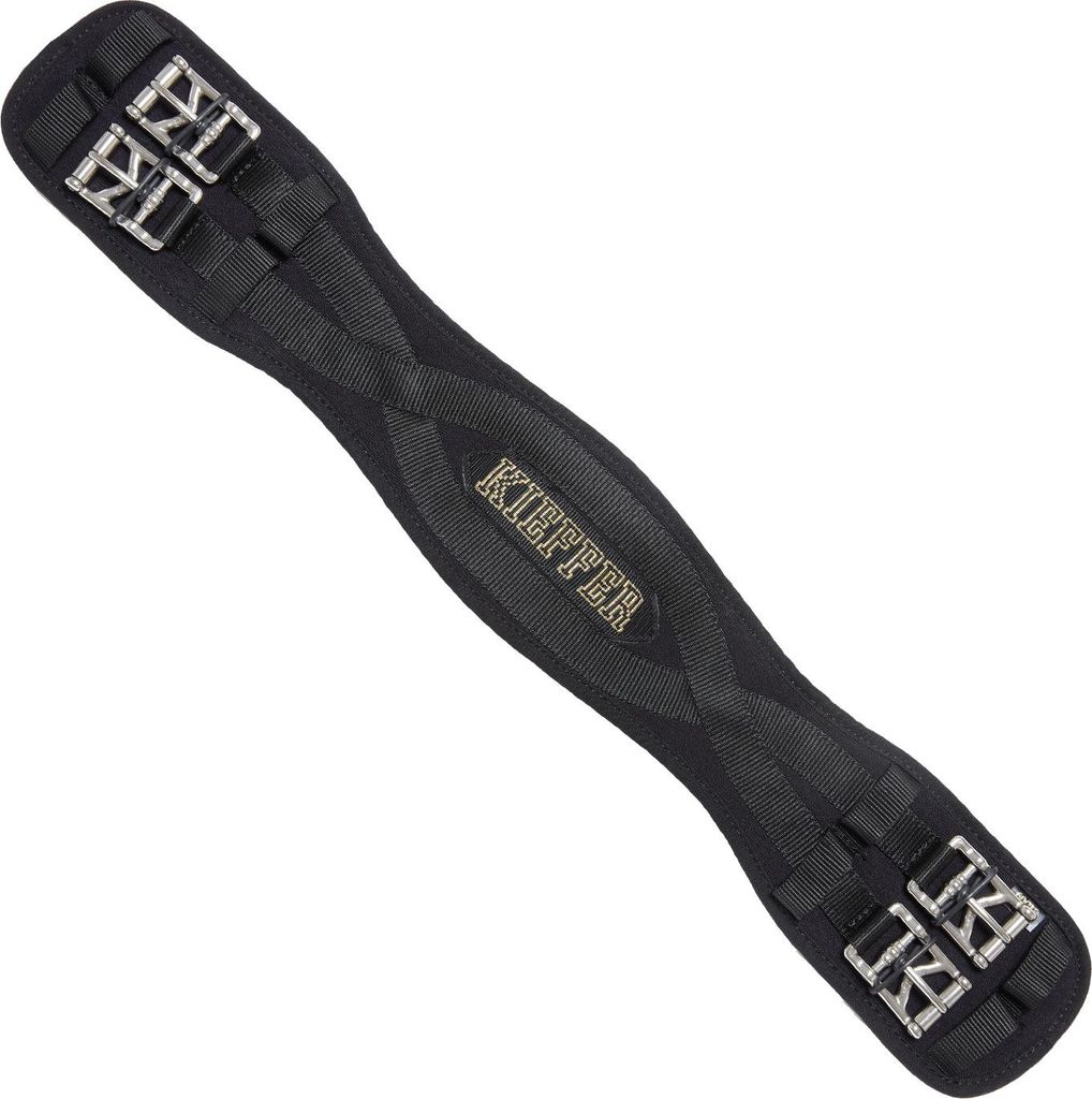 Kieffer Sella Air-Tex Cinghia da dressage nera Cinghia Immagine del prodotto 