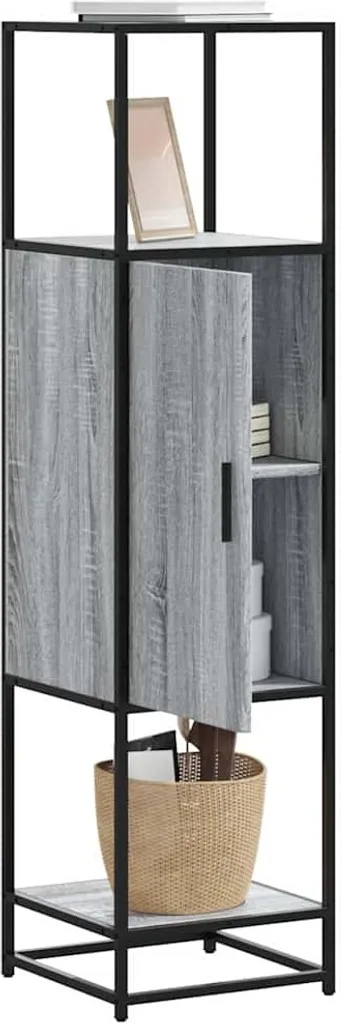 Mobile Contenitore vidaXL Grigio Sonoma: Praticità 35,5x35x139 cm