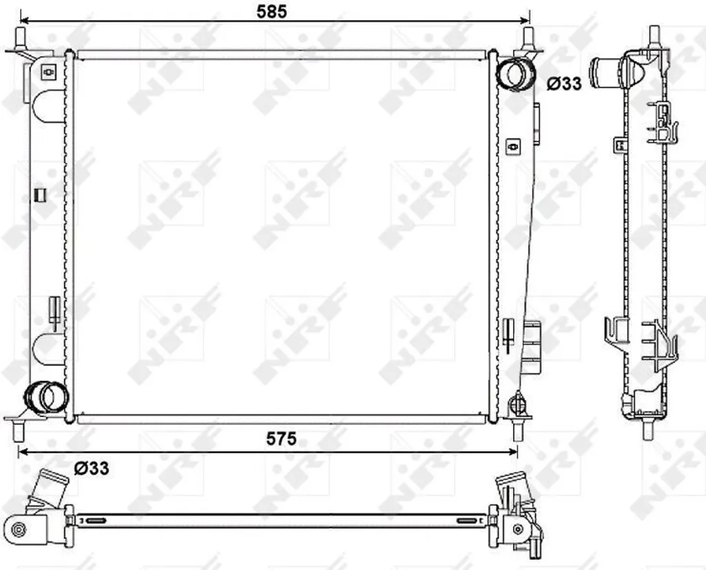 Radiateur NRF 53057 - OE 253102K000 pour Soul AM - Refroidissement