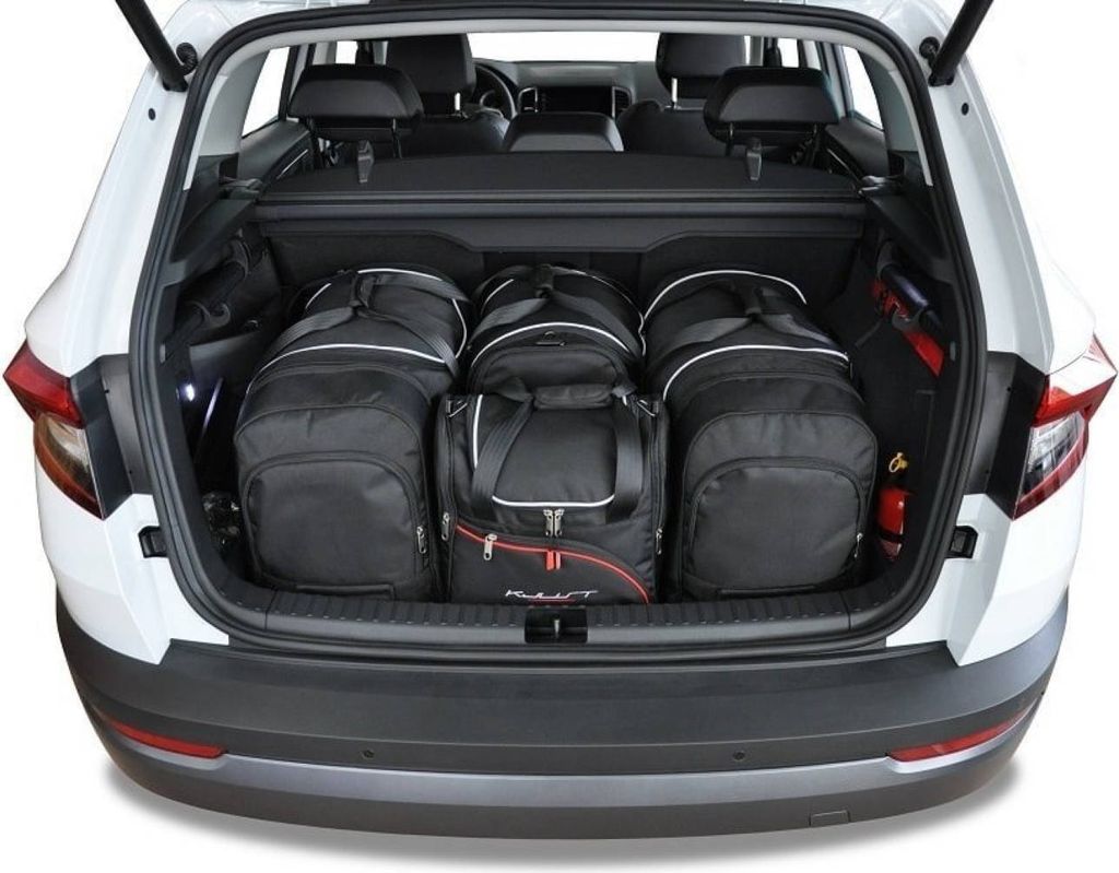 Skoda Karoq 2017+ Kofferraumtaschen Set 4 Stk Produktbild 