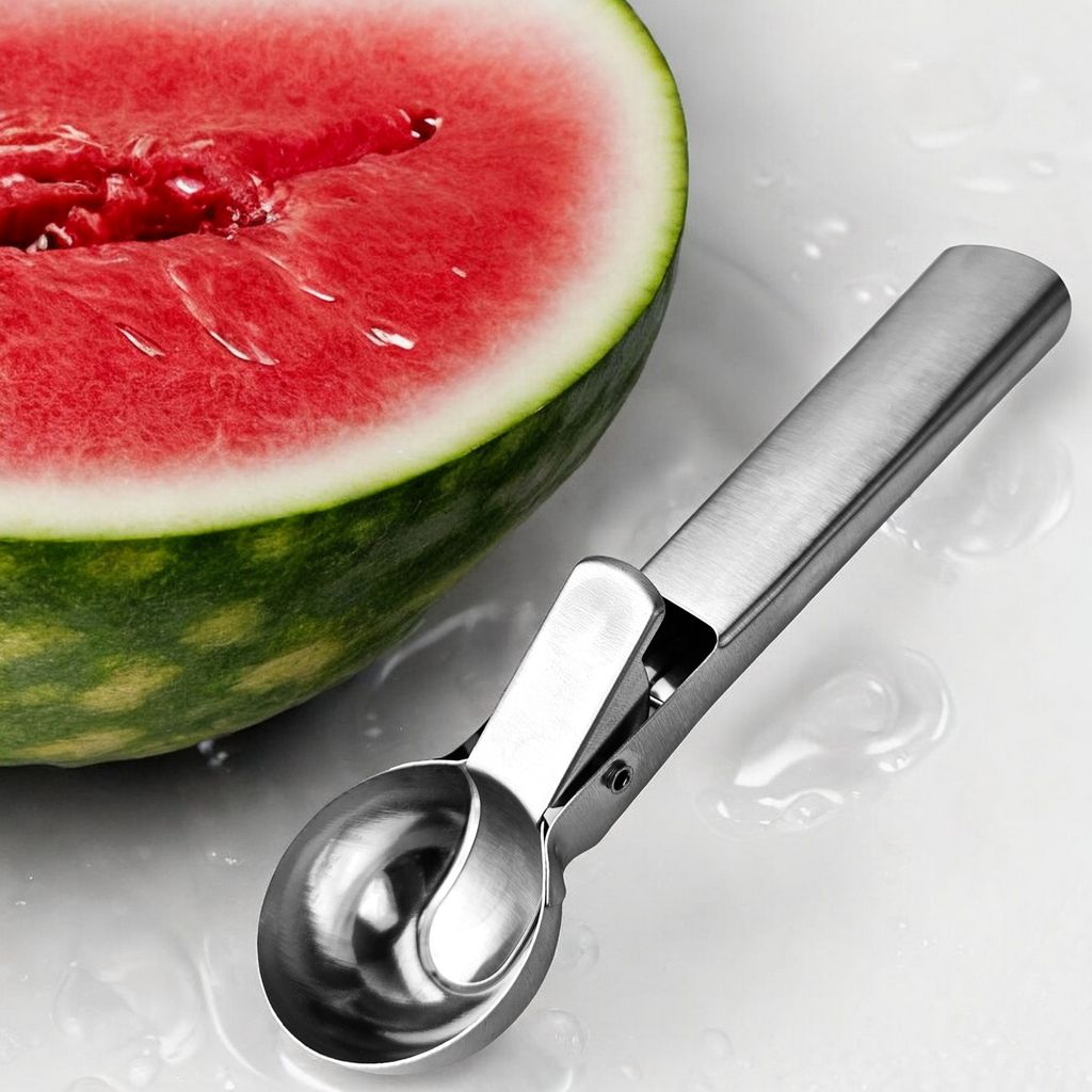 Eisportionierer 2er Set Eislöffel mit Auswerfer Eiscreme Produktbild 8