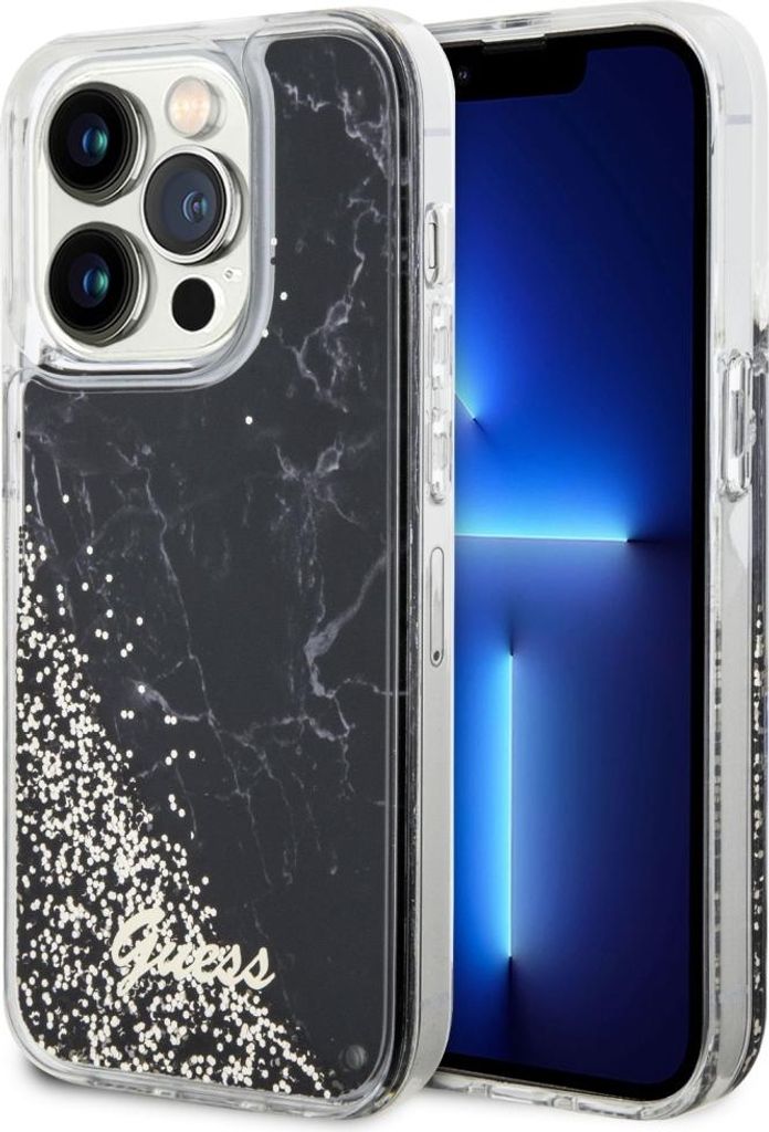 Etui Guess Guhcp14Llcsgsgk Na Iphone 14 Pro - Czarne Liquid Zdjęcie produktu 