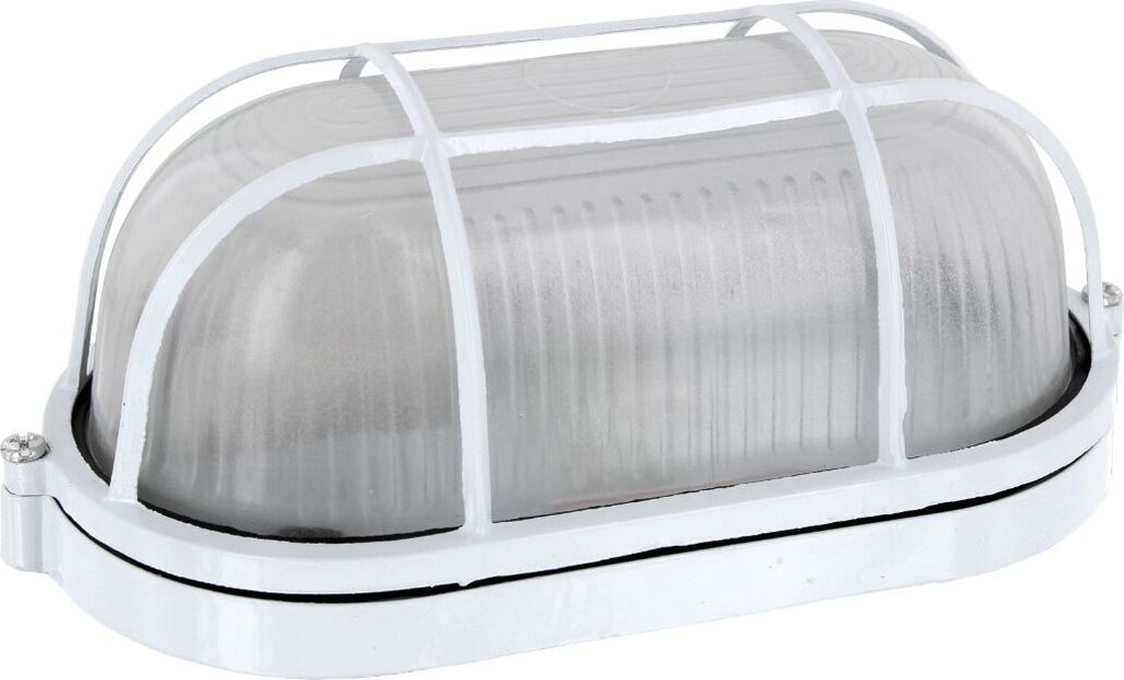 Aluminium Kellerleuchte IP54 E27 - weiß Produktbild 1