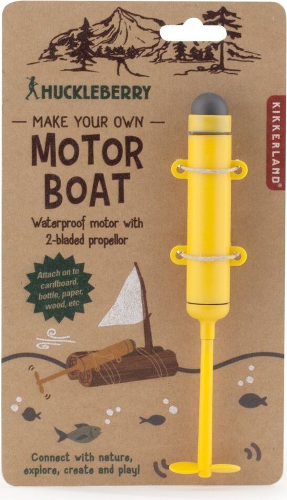 Kikkerland Bauen Sie Ihr eigenes Motorboot – Blaubeere Produktbild 
