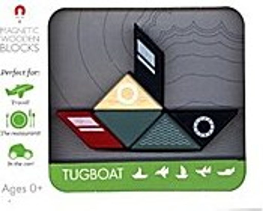 6 Magnetische Holzbausteine Boot