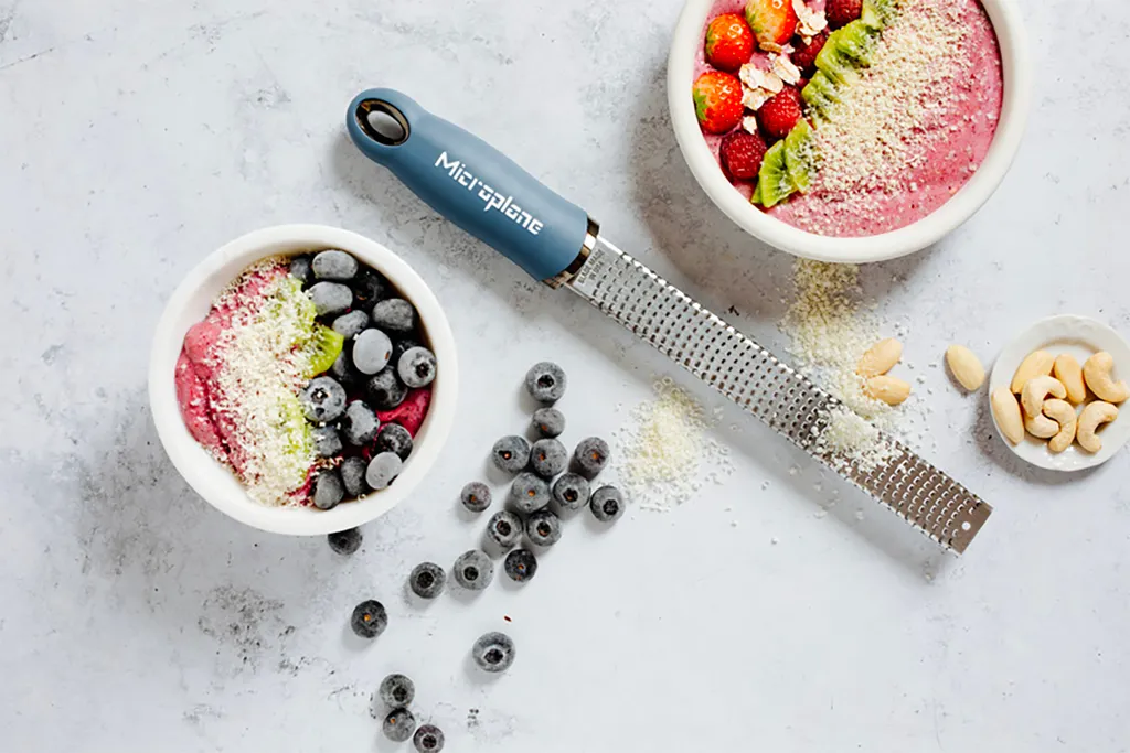 Grattugia Zester Microplane Acciaio Inox Professionale per Limone e Formaggio - 10