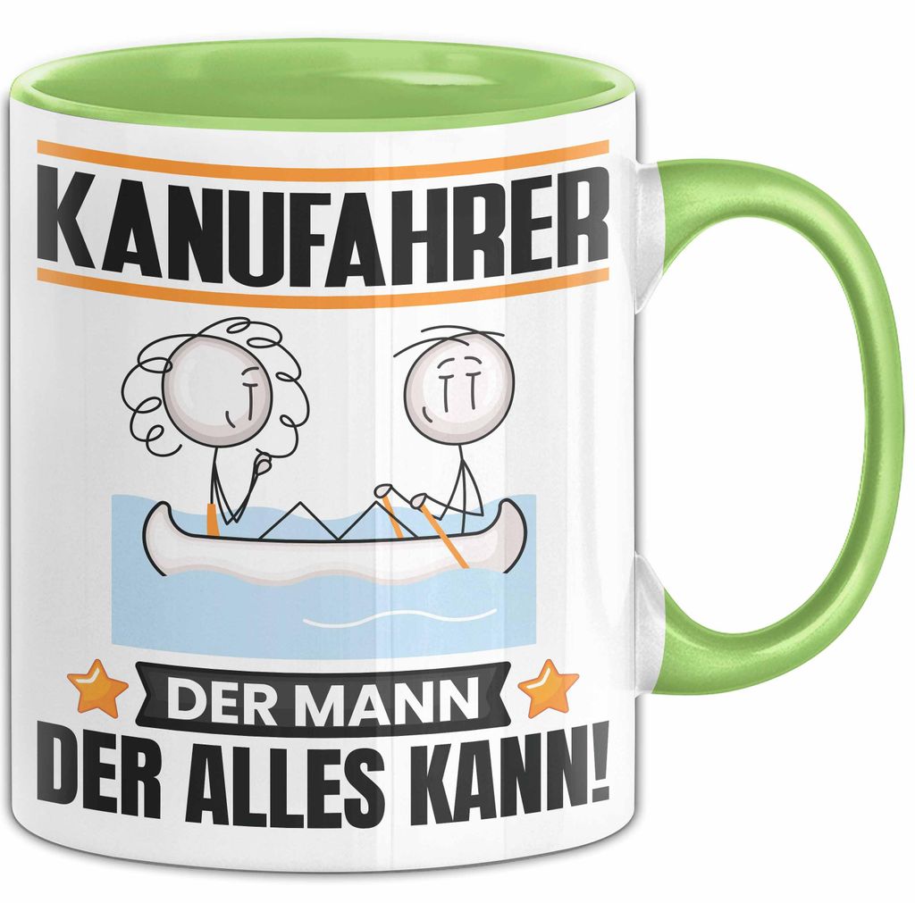 Kanufahrer Tasse Geschenk für Kanufahrer Der Mann Der Alles Kann Geschenkidee zum Geburtstag (Grün)