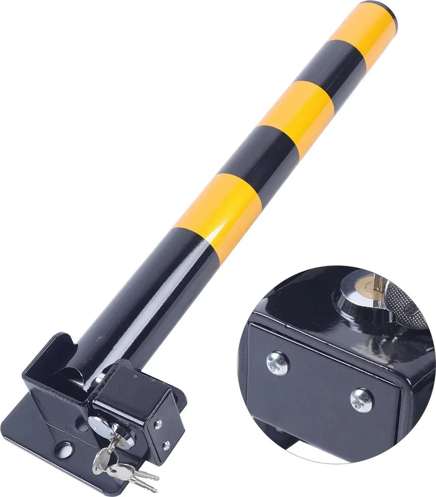 Barrière de Parking Rabattable 60cm - Arceau de Sécurité en Fer - Lot x2
