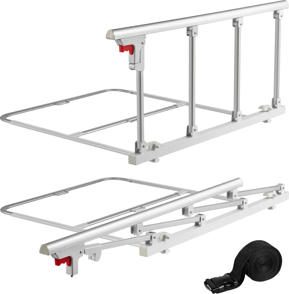 Stop aux Chutes de Lit : Barrière Pliable 97cm Sécurisée pour Senior