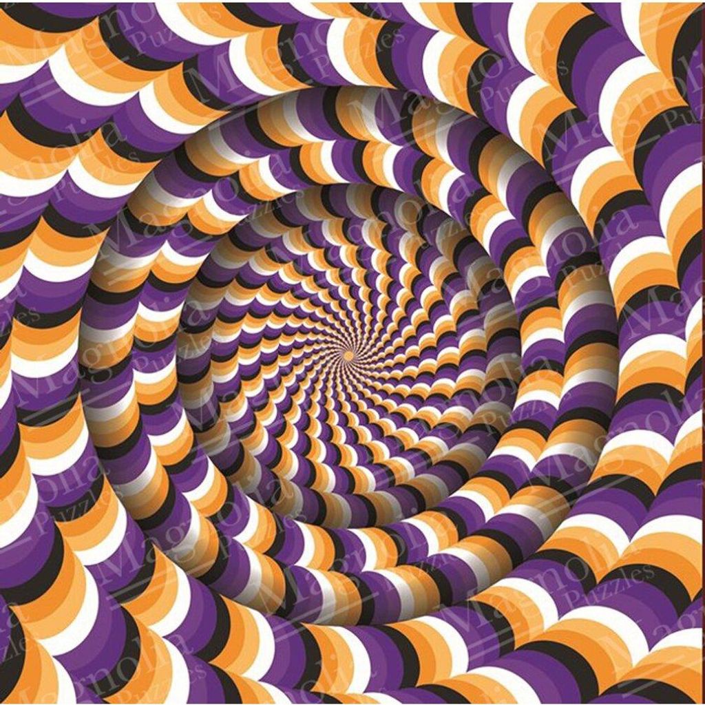 Magnolia Puzzle Optical Illusion - 1023 Teile Legespiel Multicolor