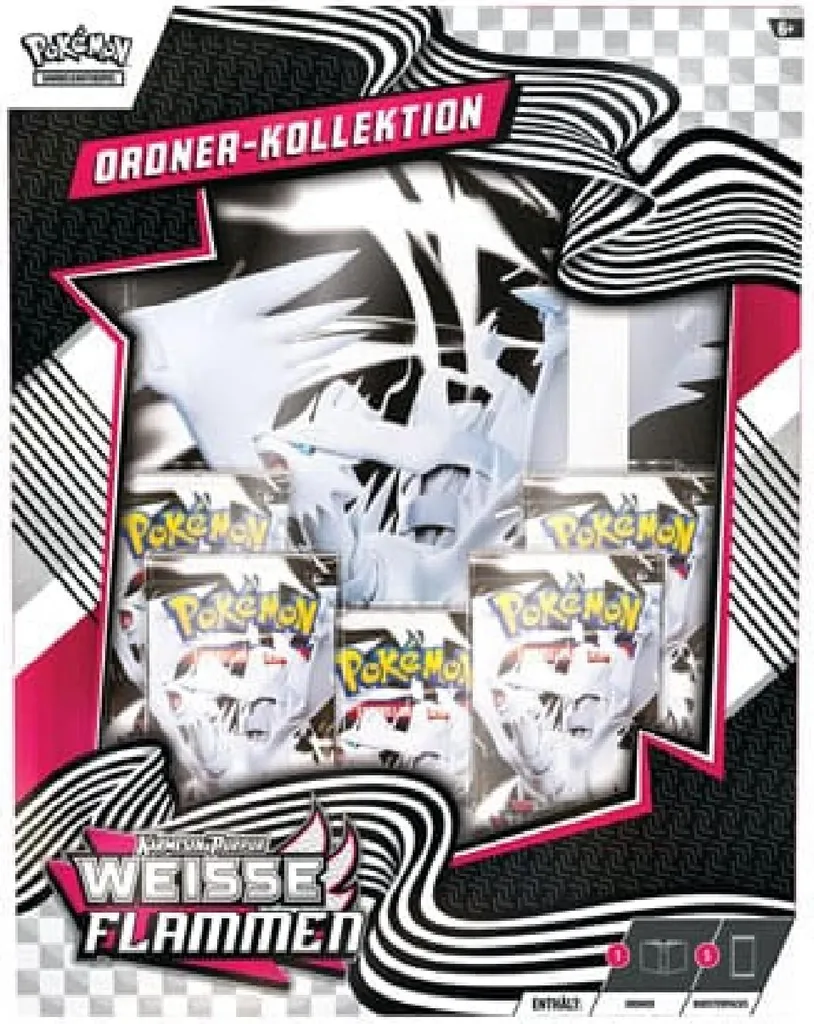 Portfolio Pokemon KP10.5 Flammes Blanches - Protection Cartes Rigide