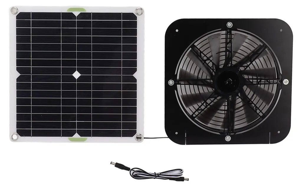 Évitez la Surchauffe : Ventilateur Solaire 100W pour Niche et Serre