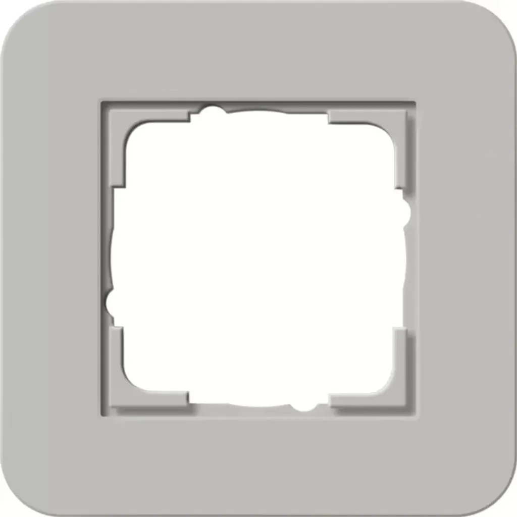 Plaque de finition pour rénovation GIRA 0211 412 Gris brillant 1 poste