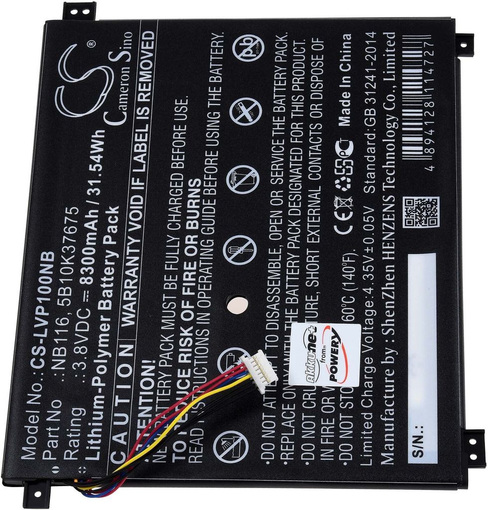 Akku kompatibel mit Lenovo Typ NB116