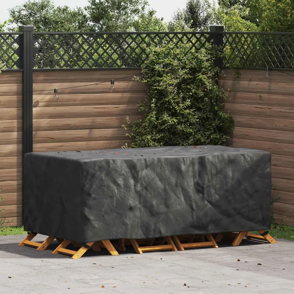 Telo Protettivo Giardino vidaXL 200x110x70 cm Nero Oxford 420D - 2
