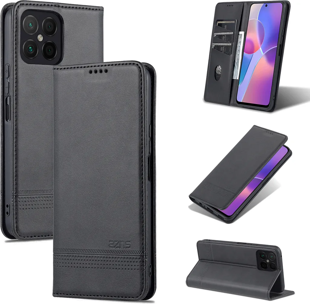 Custodia Honor X8 Pelle Nera: Flip Cover Sottile e Funzionale