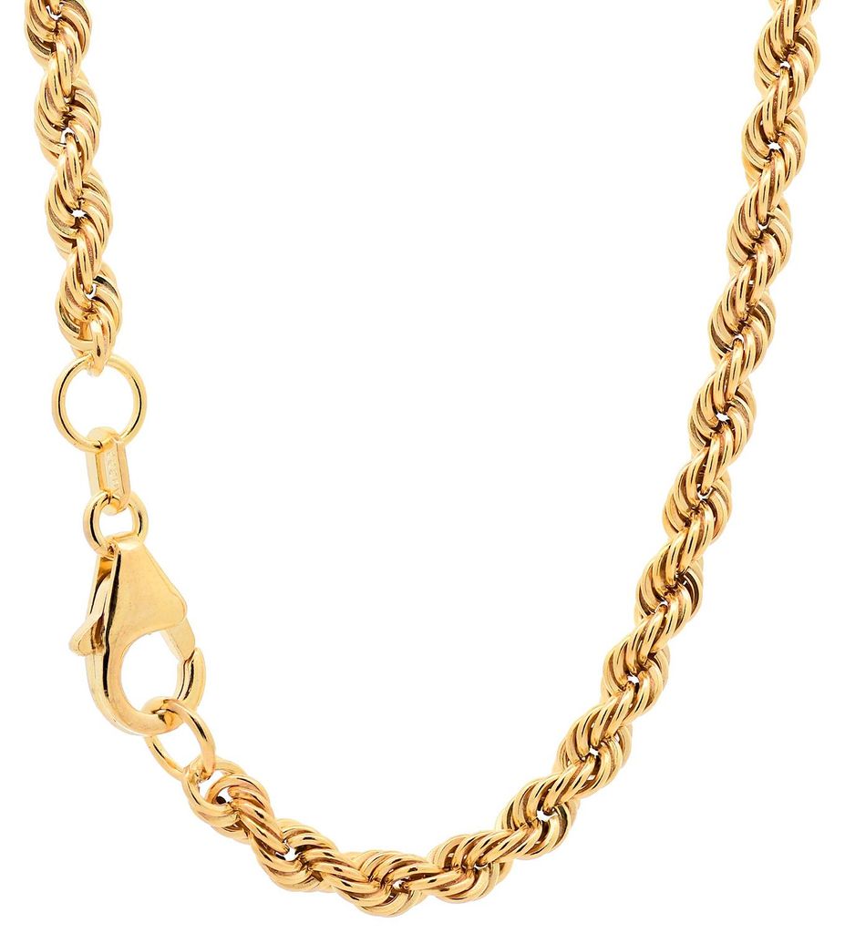 Goldkette Kordelkette Länge 45 cm - Breite 3,3 mm - 333-8 Produktbild 