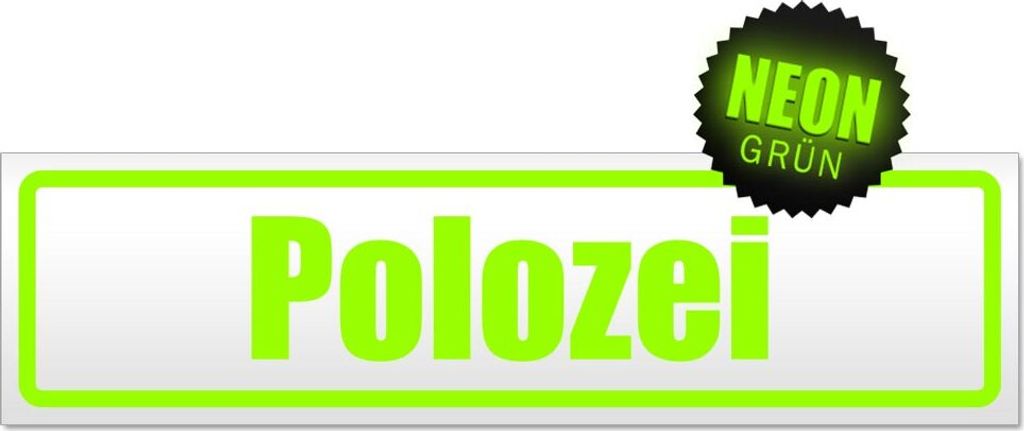 Polozei Magnetschild Schild magnetisch