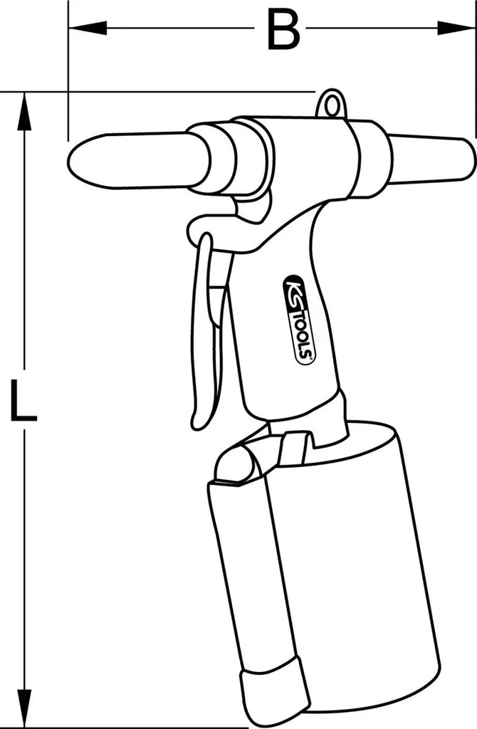 Riveteuse à Air Comprimé Ergonomique KS TOOLS 515.3102 Haute Puissance - 6