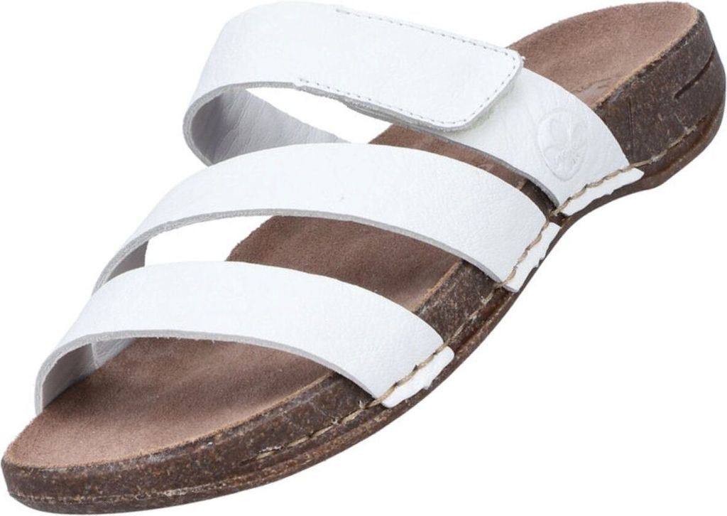 Rieker Damen-Pantolette Weiß, Farbe:weiß, EU Größe:36