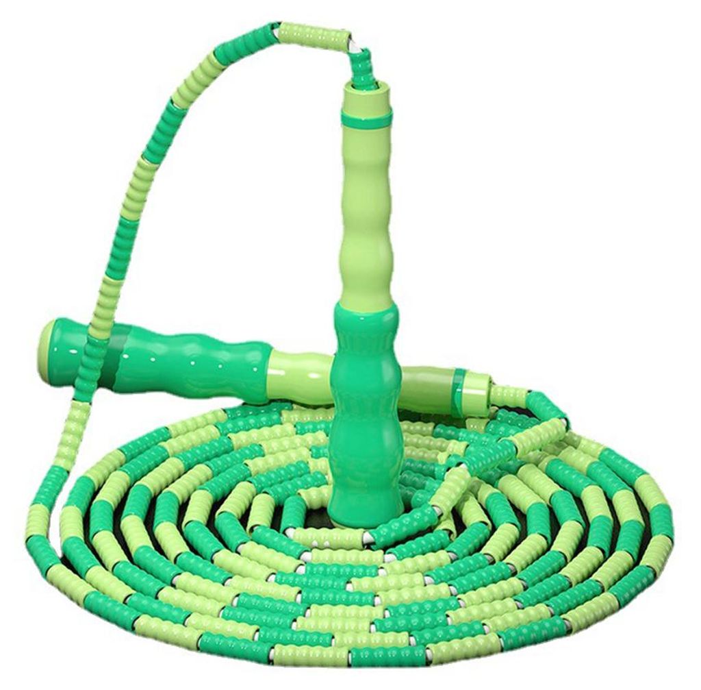 Perlenspringseil, verstellbares Springseil für Erwachsene und Kinder, verwicklungsfreies Speed Rope für Double Dutch, Box-Workout, Fitness und Ge...