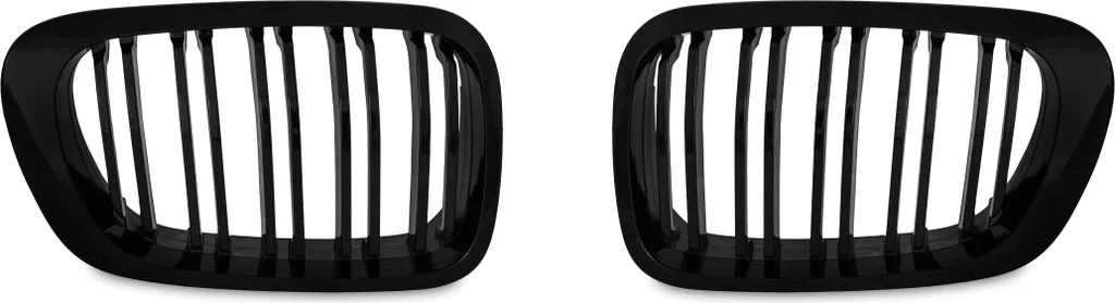 Grille de Calandre E46 Doppelrippe Noir Laqué pour Look Sportif BMW 2P