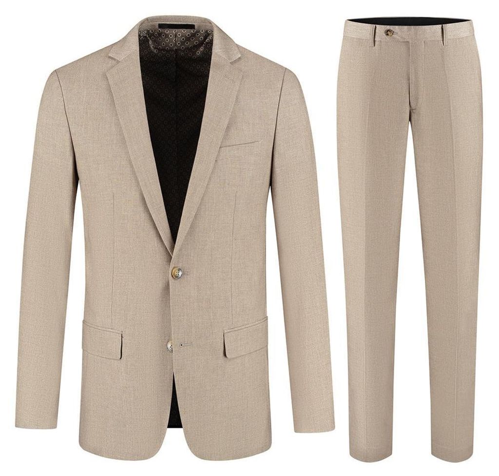 GENTS - Pak Cappuccino Beige - Wolle, Polyester, Elasthan, Lyocell - Braun - Größe 52/XL