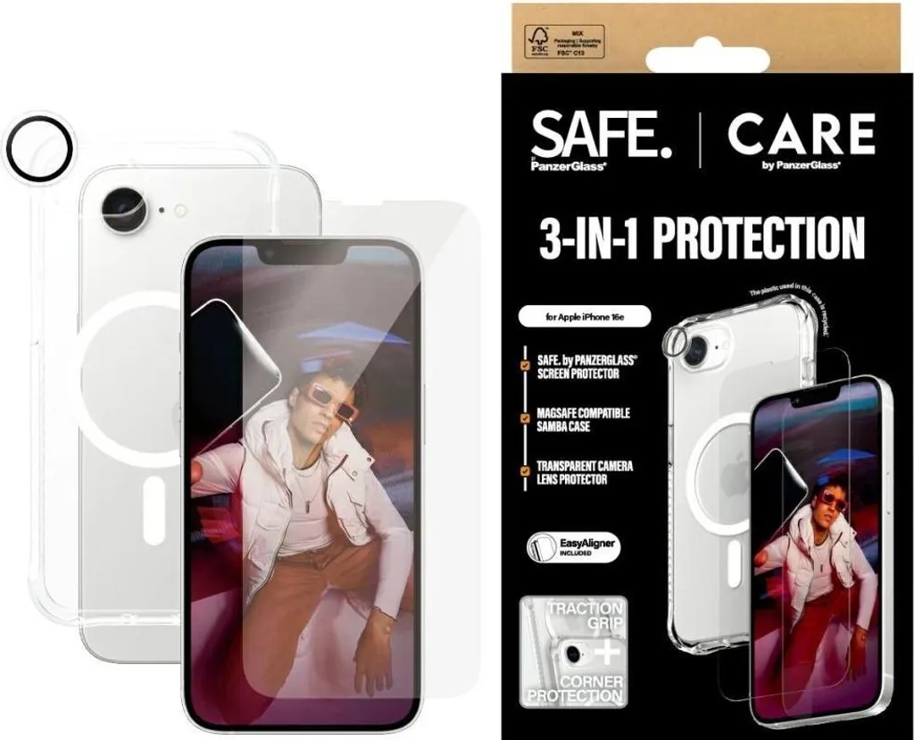Kit Panzerglass Fashion iPhone 16E: Design Invisibile, Difesa Totale