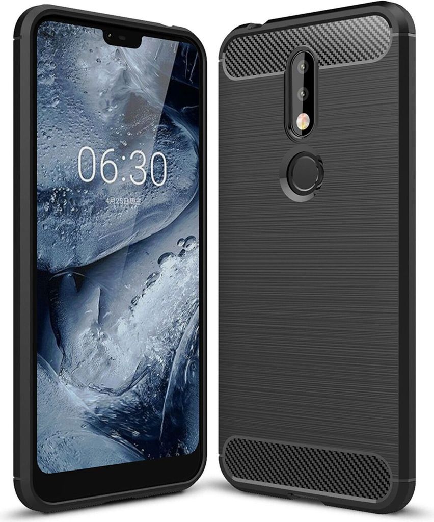 NALIA Handy Hülle für Nokia 7.1 (2018), Dünnes Silikon Case Cover Bumper Etui