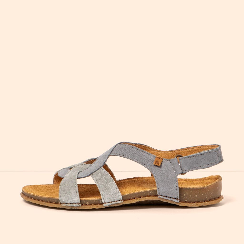El Naturalista Sandalen Damen N5819 NOBUCK-SILK DENIM /PANGLAO Farbe Blau
