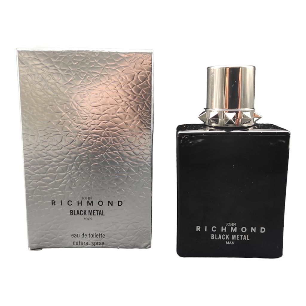 JOHN RICHMOND black metal man Eau de Toilette - Ein holziger, moschusartiger und blumiger Herrenduft
