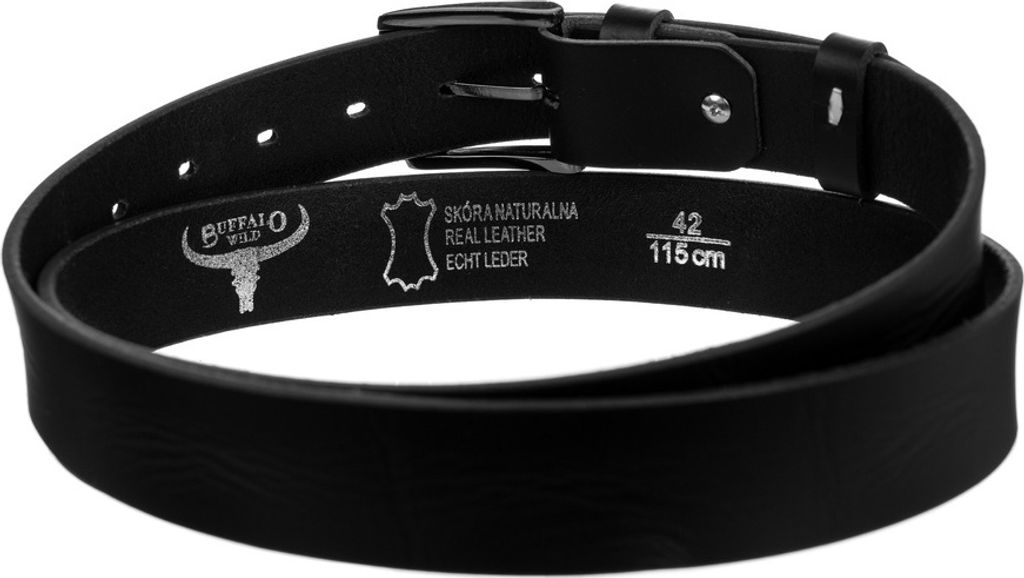 Buffalo Wild Pánský kožený opasek Kisber černá 105 Obrázek produktu 3
