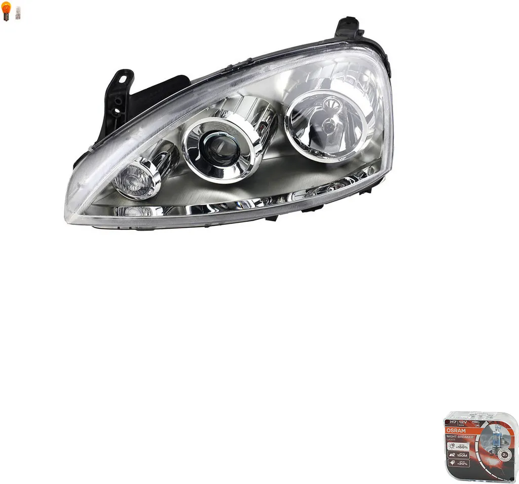 Faro Sinistro Opel Corsa C Johns + Osram Night Breaker Laser - Ricambio Top