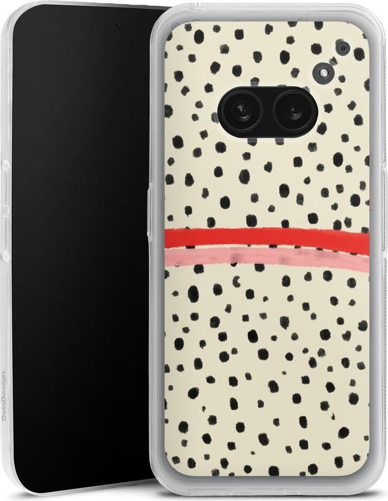 DeinDesign Handyhülle für Nothing Phone (2a) Silikon Hülle Case Smartphone Schutzhülle Kunst Punkte Streifen