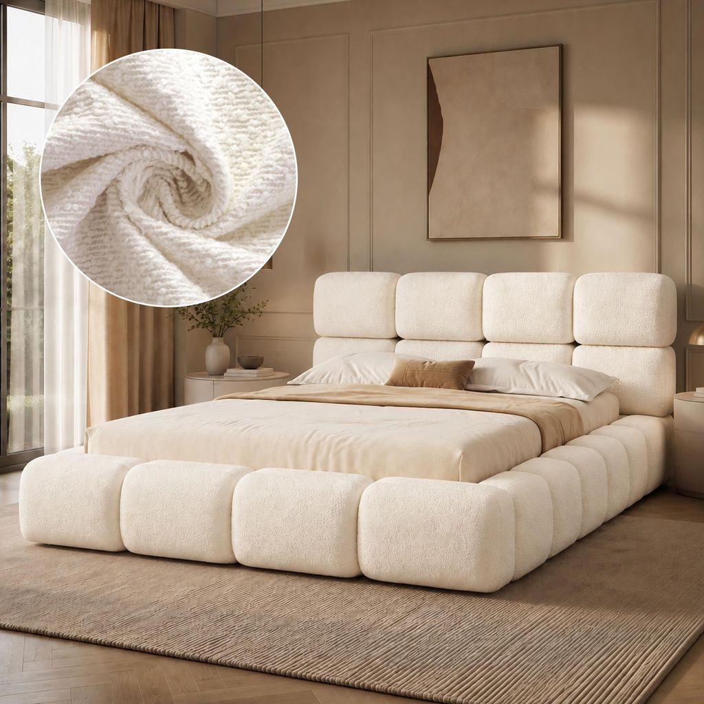 Flieks Polsterbett 180x200cm mit Lattenrost, Jugendbett Produktbild 